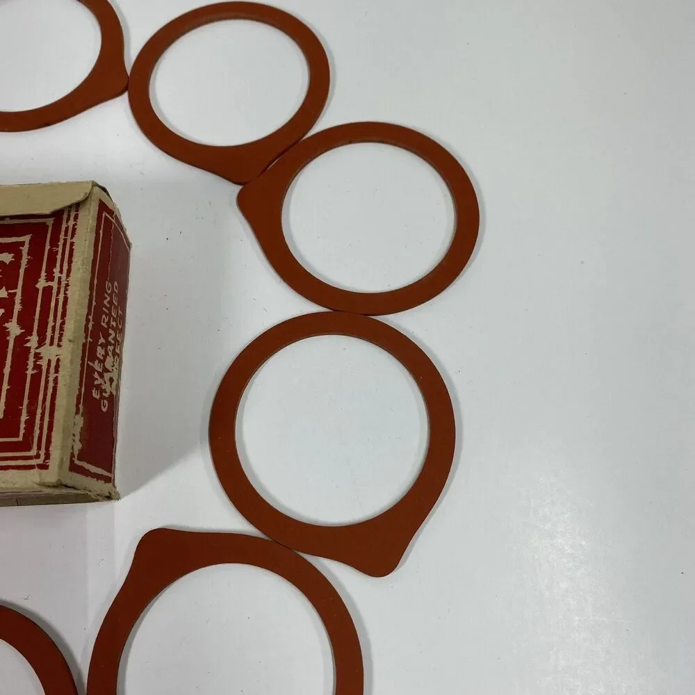 Vintage Tite Rite Top Seal Jar Rings Set of 10 Made in St. Louis MO Retro Decor